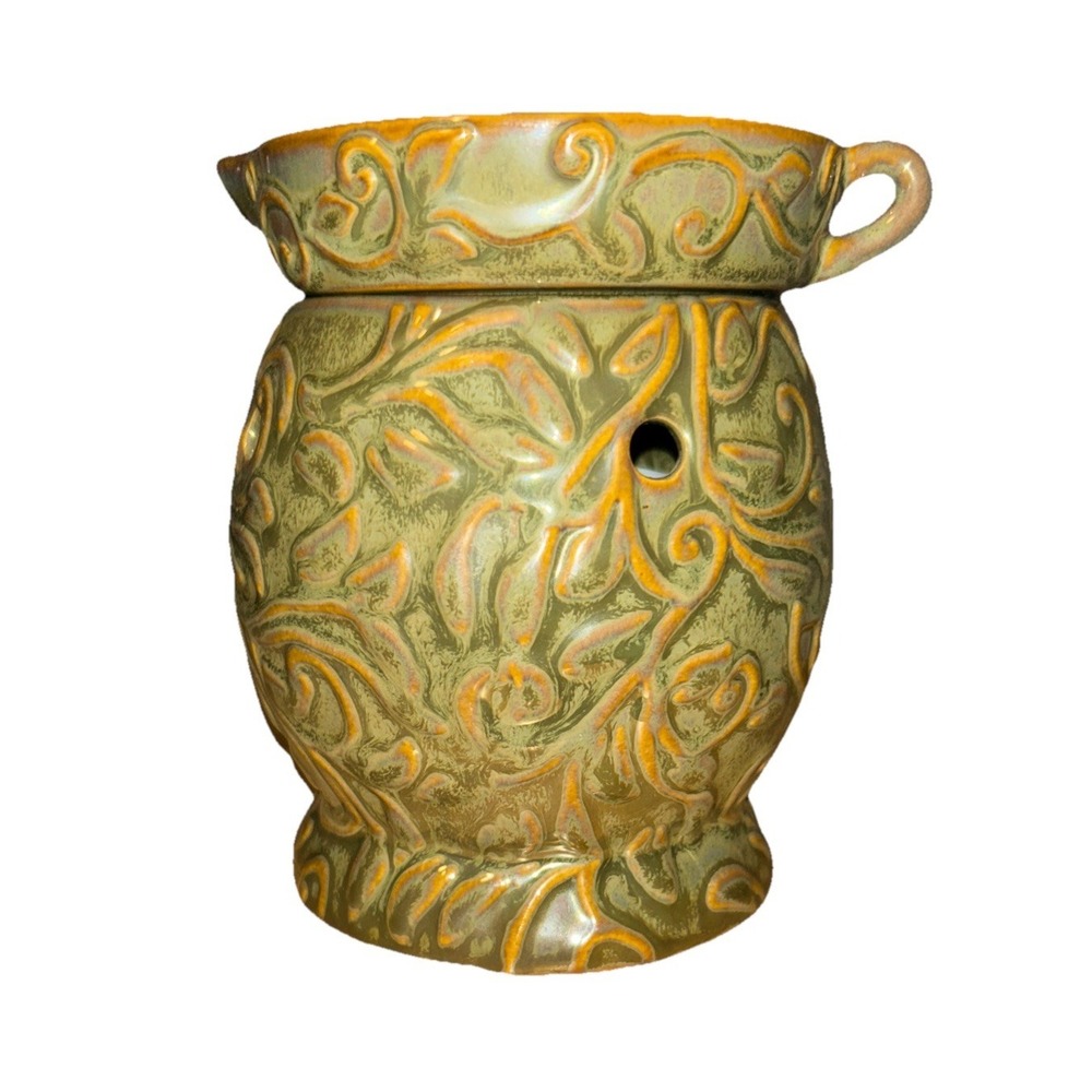 Scentsy Cyprus Island Collection Wax Warmer in a Sage Green Design 2009